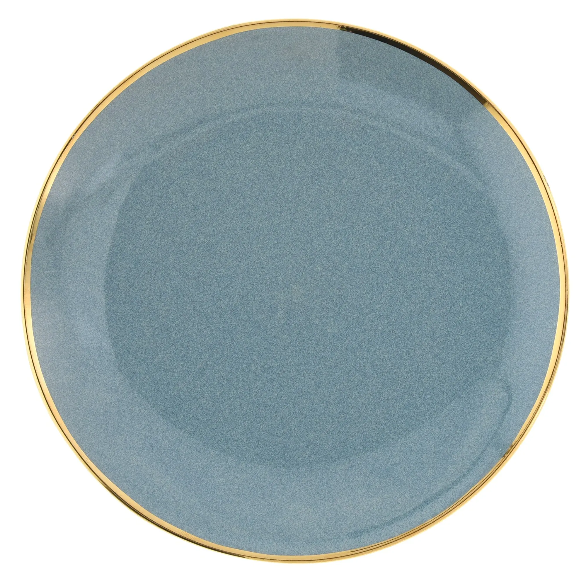 Plato llano 21 cm., verde, cerámica