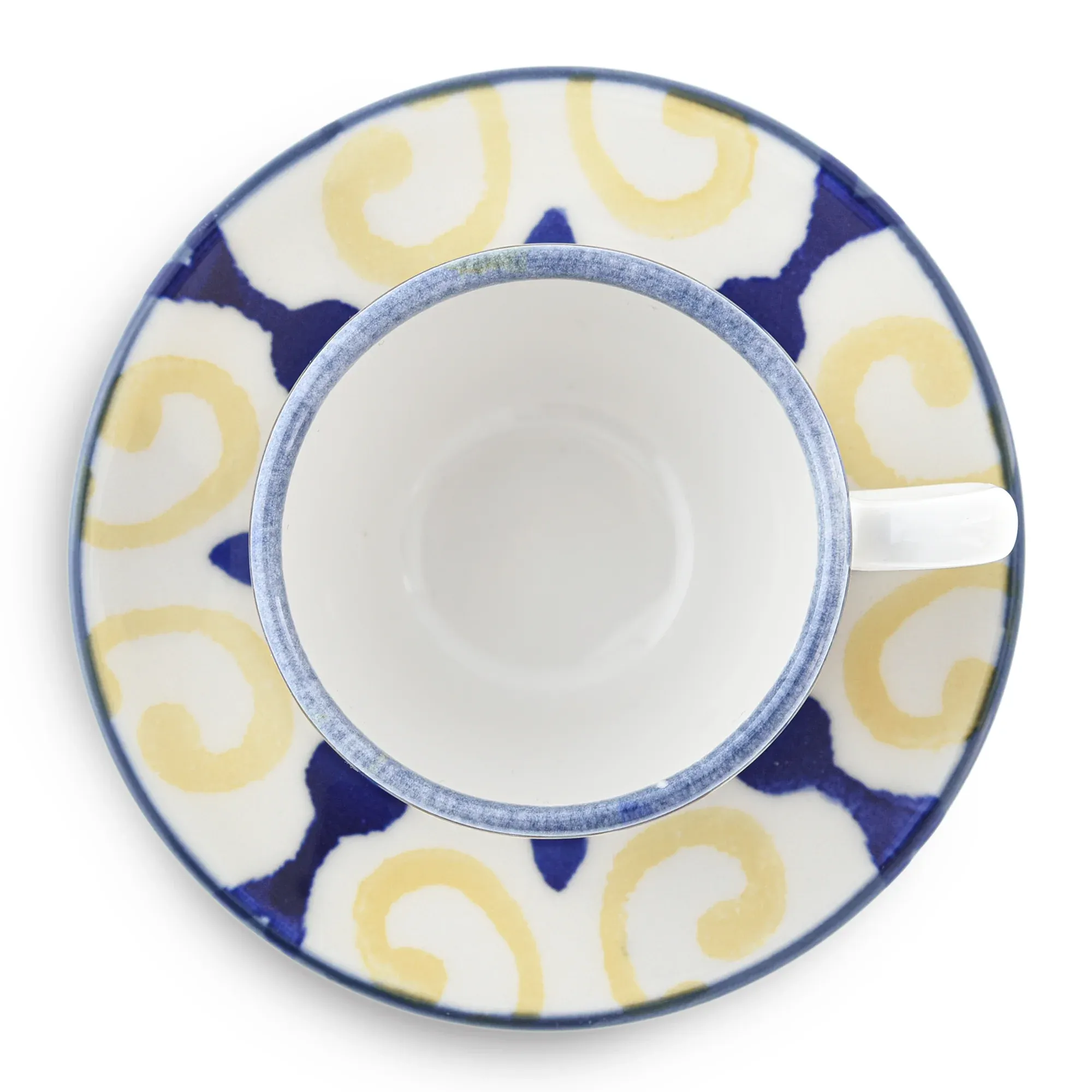 Taza de café 60 ml., multicolor, pintada a mano. - Imagen 2