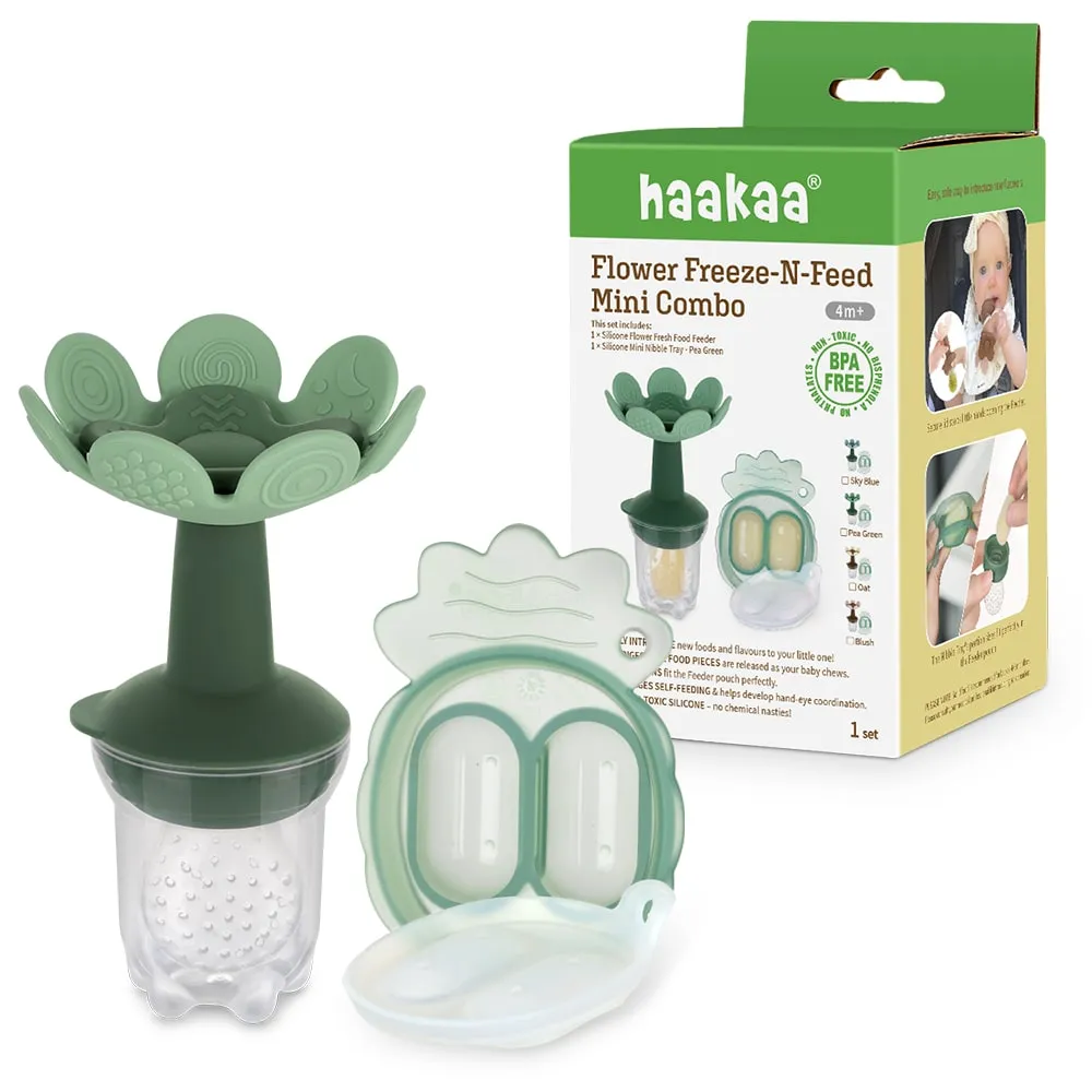 Alimentador anti-ahogo y mordedor flor con cubitera de HAAKAA - Imagen 6
