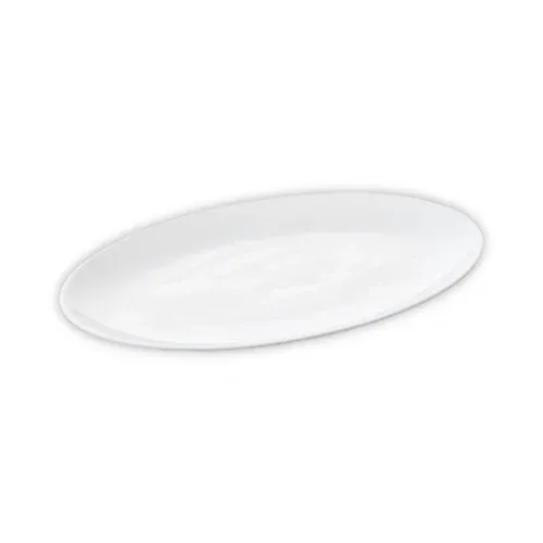 Fuente óvalo 26 cm., blanco, porcelana.