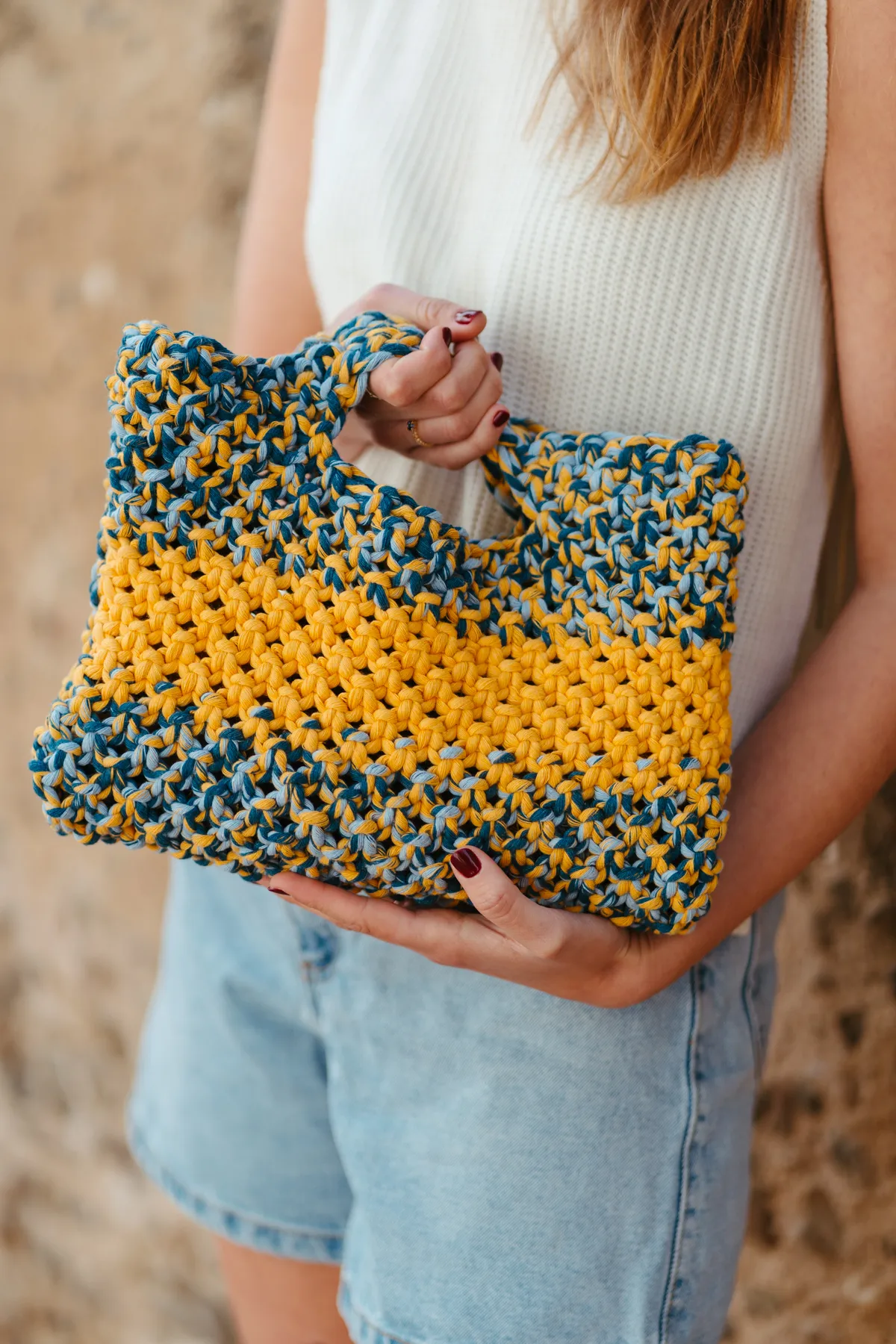 Bolso Vivían reversible IN&OUT – KIT macramé DIY - Imagen 5