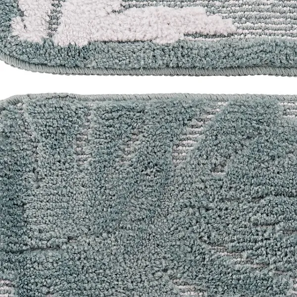 Alfombra poliéster baño hojas 70x45x1 - Imagen 2