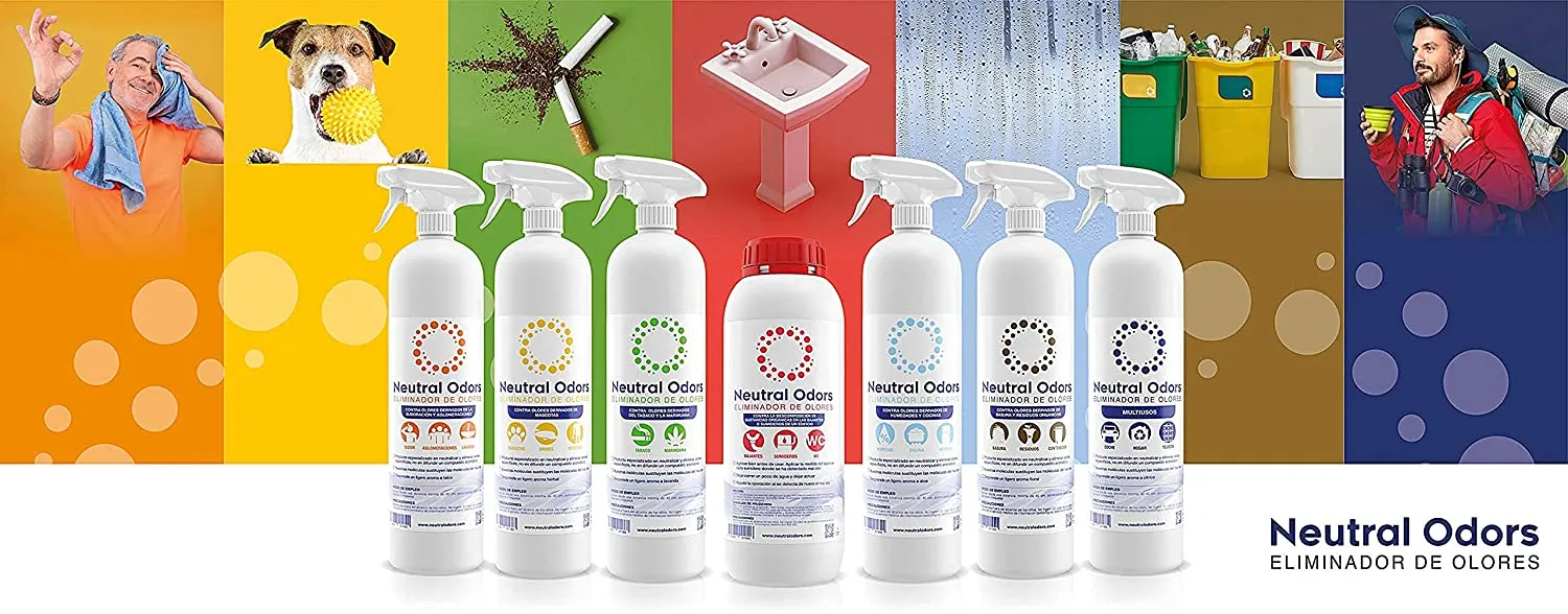 NEUTRAL ODORS – Eliminador de Olores Multiusos (Hogar, coche, tejidos, etc.) – 750 ml - Imagen 2