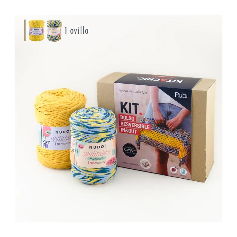 Bolso Vivían reversible IN&OUT – KIT macramé DIY - Imagen 2